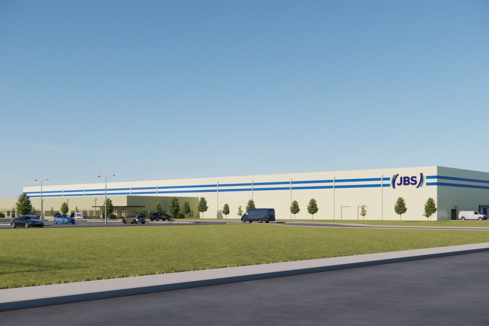 Futura fábrica da JBS USA em Perry, Iowa, que deverá gerar 500 empregos diretos e fortalecer a produção local de suínos